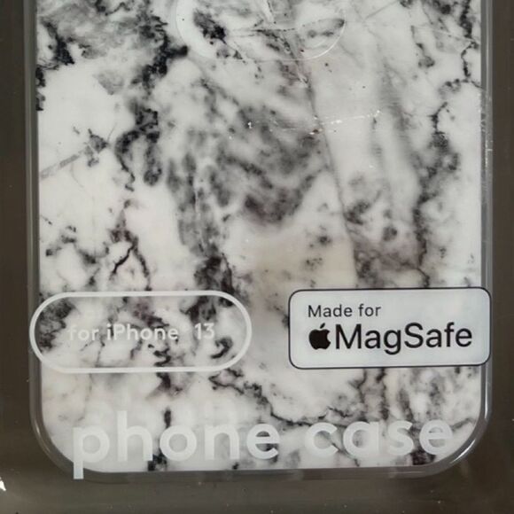 Heyday Phone Case for Apple iPhone 13 with MagSafe - White Marble - New in Box - Picture 4 of 4